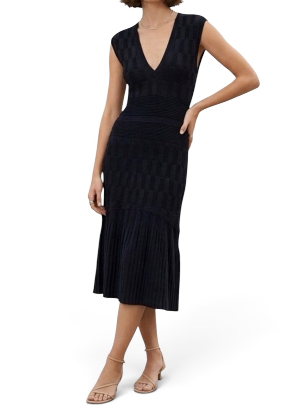 Leon Max Limited Edition Black Knit Dress